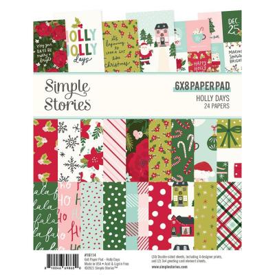 Simple Stories Holly Days Designpapier - Paper Pad